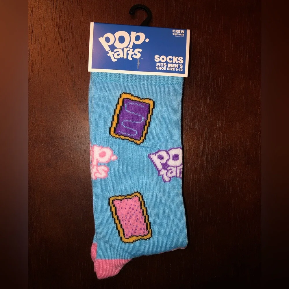 POP TARTS NOVELTY CREW SOCKS NWT MEN’S SHOE SIZE 6-12